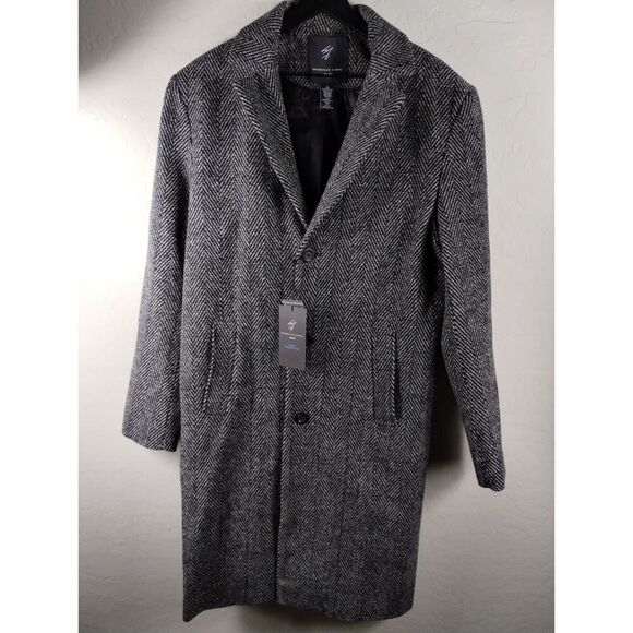 Shaquille O'Neal Wool Blend Trench Coat XL/LT - Picture 1 of 8